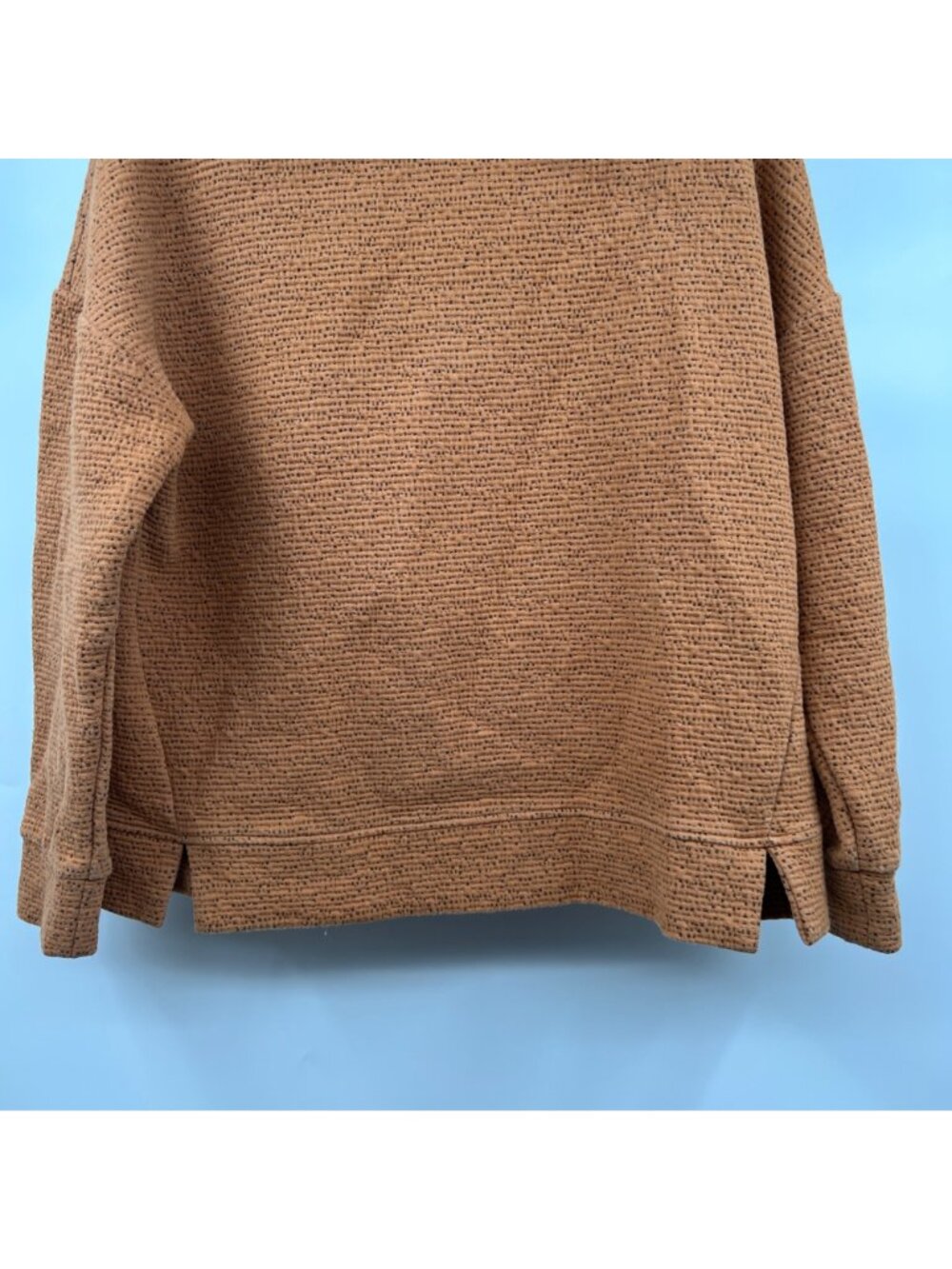 Jockey Womens Sweatshirt Copper/Black Mock Neck Size Medium - Picture 3 of 9